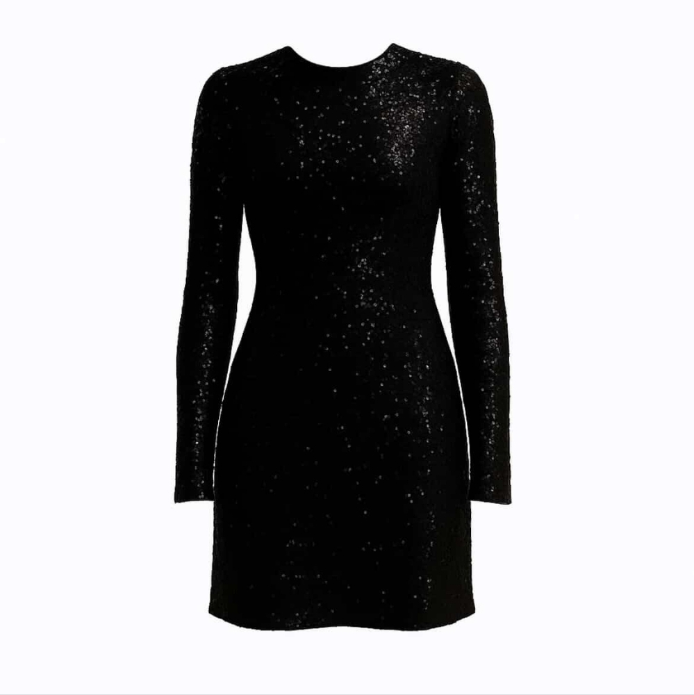H&M Black Sequin Dress
